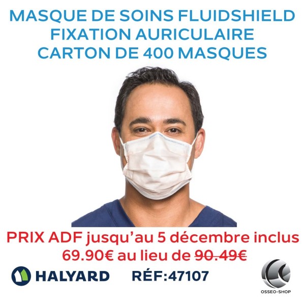 Masque de soins FLUIDSHIELD à fixation auriculaire