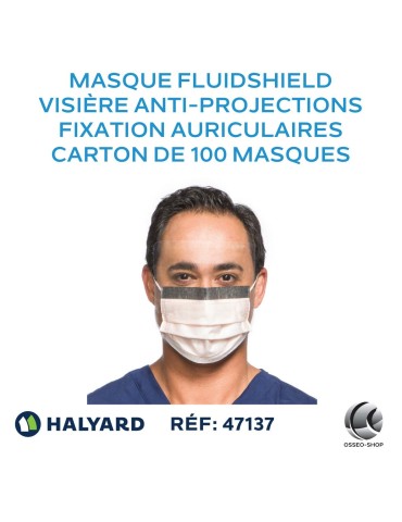 Masque FLUIDSHIELD à fixation auriculaires spécial spray