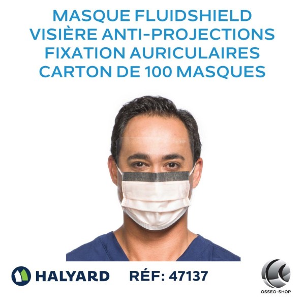 Masque FLUIDSHIELD à fixation auriculaires spécial spray