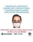 Masque FLUIDSHIELD à fixation auriculaires spécial spray