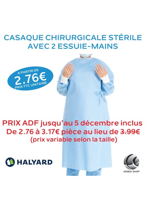 3.99€ La Casaque Chirurgicale avec deux essuie-mains