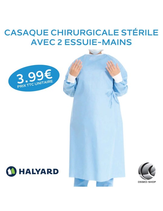 3.99€ La Casaque Chirurgicale stérile avec deux essuie-mains