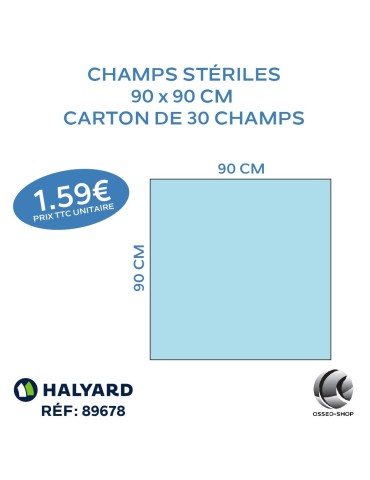 56.70€ La boîte de 30 champs stériles 90 x 90cm