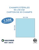 56.70€ La boîte de 30 champs stériles 90 x 90cm