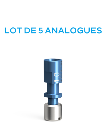 Lot de 5 Analogues d'implant QR pour modèle imprimé
