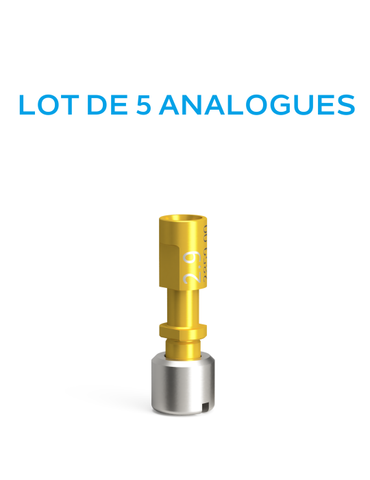 Lot de 5 Analogues d'implant QN pour modèle imprimé