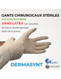 79.50€ boîte de 50 paires de gants stériles Polychloroprène SANS LATEX