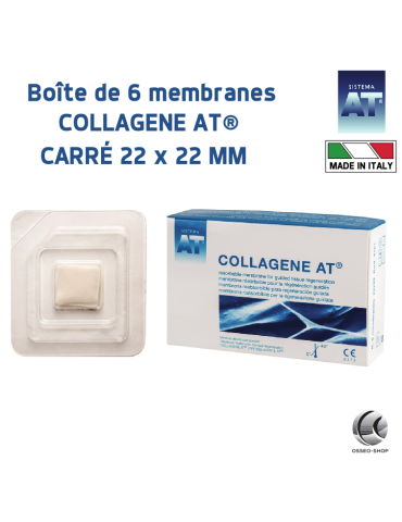295€ TTC la boîte de 6 membranes collagène AT