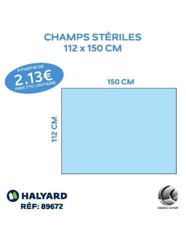 Champs stériles 112 x 150 cm - à partir de 2.13€ TTC / Champ
