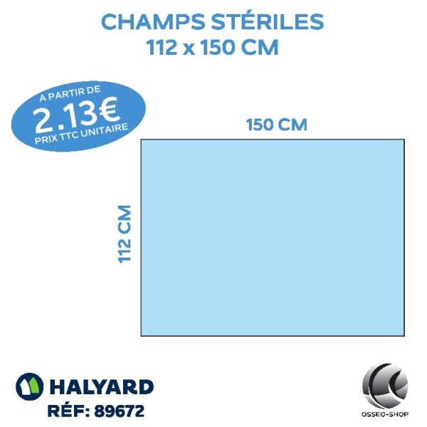 Champs stériles 112 x 150 cm - à partir de 2.13€ TTC / Champ