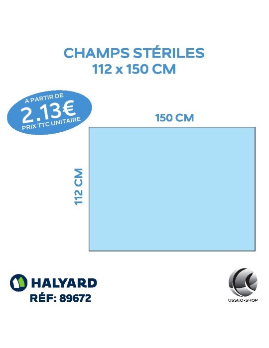 Champs stériles 112 x 150 cm - à partir de 2.13€ TTC / Champ