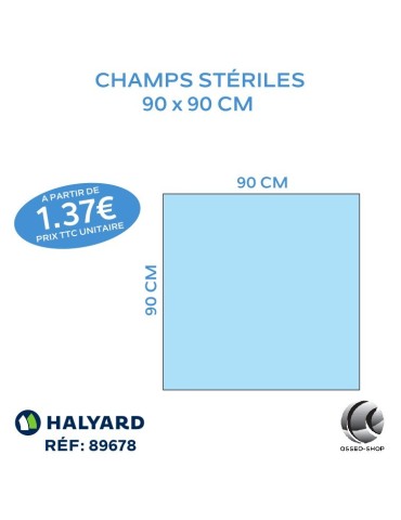 Champs stériles 90 x 90cm -
