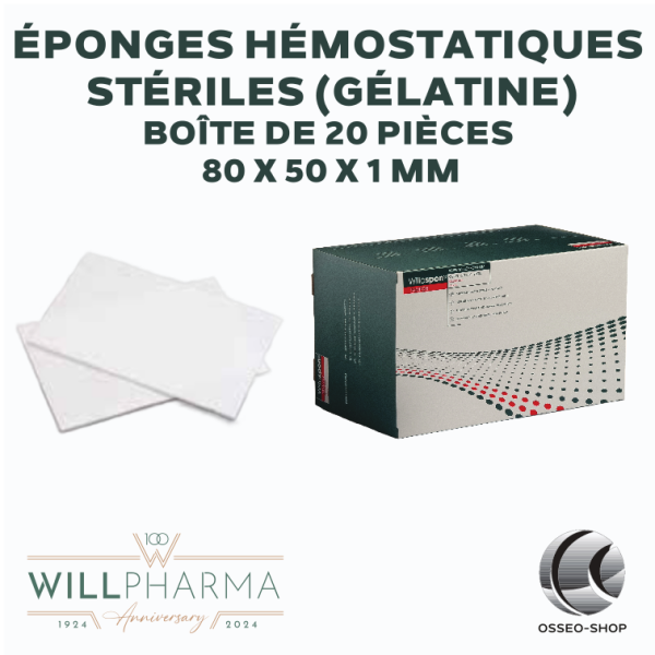 copie de Éponges hémostatiques 80x50x1mm