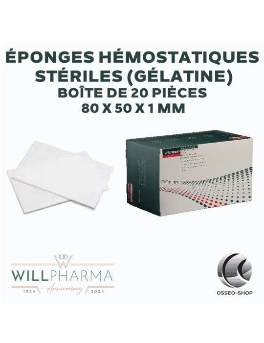 copie de Éponges hémostatiques 80x50x1mm