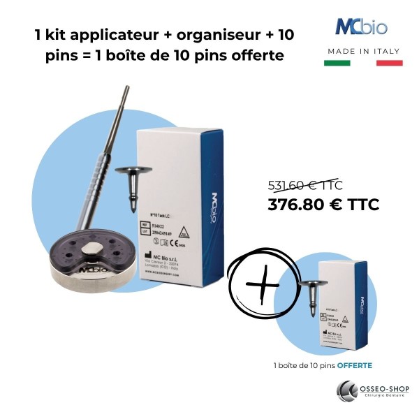 Offre Applicateur, organiseur et pins Juin 2026 - MC Bio Surgery - 5̶3̶1̶.̶6̶0̶ ̶€̶