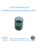 Clé à inserts pour KAVO SONIFLEX 2003