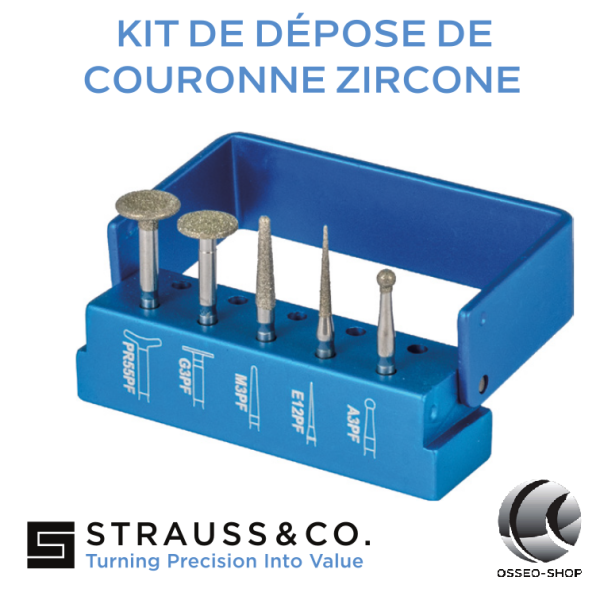Kit pour la dépose de couronnes Zircone