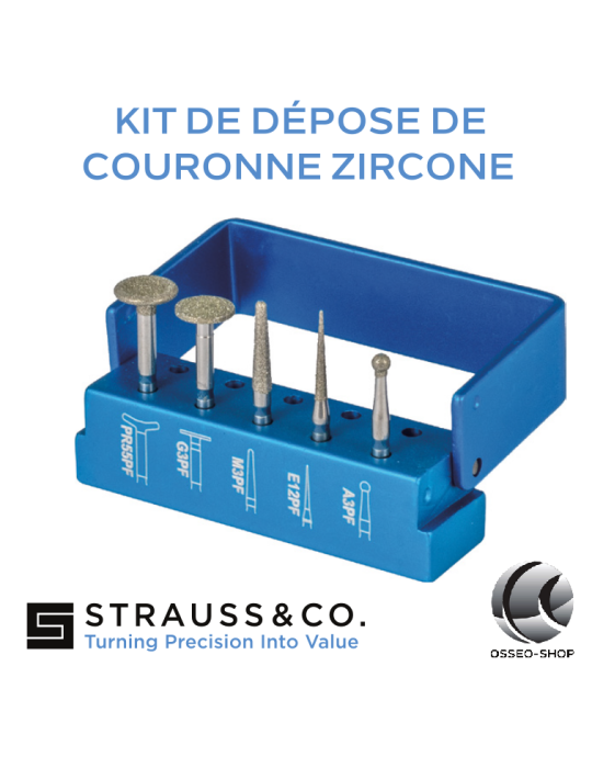 Kit pour la dépose de couronnes Zircone