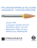 Polissoir flamme silicone diamanté polissage Zircone