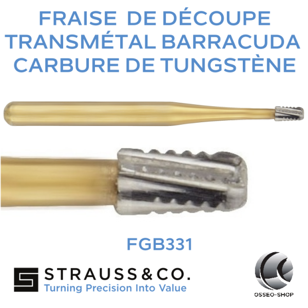 Fraise de découpe transmétal barracuda en carbure de tungstène