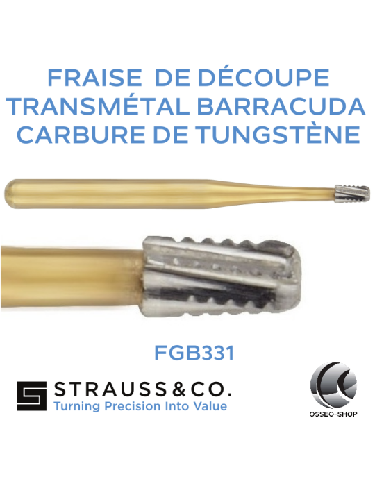 Fraise de découpe transmétal barracuda en carbure de tungstène