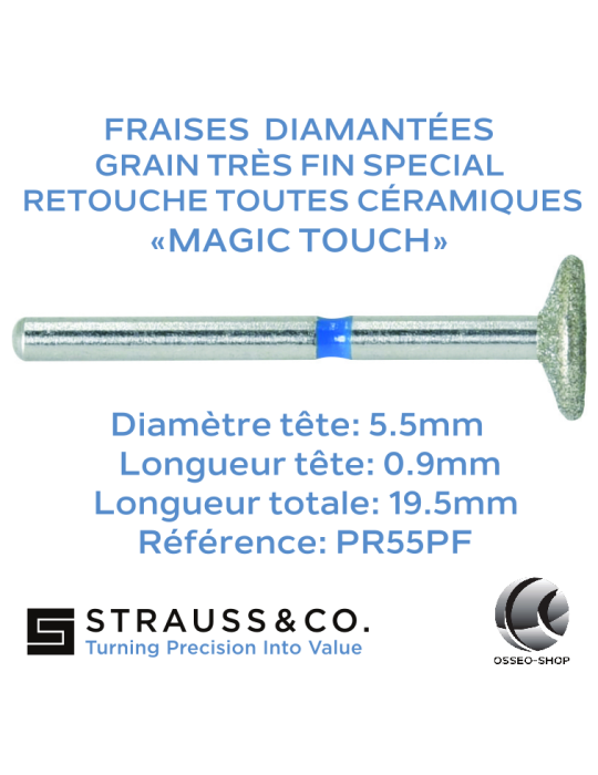 Fraise roue diamantée retouche céramique Magic Touch