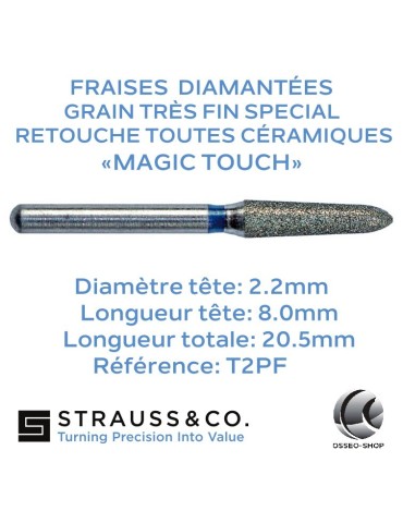 Fraise diamantée Conique à bout pointu Magic Touch