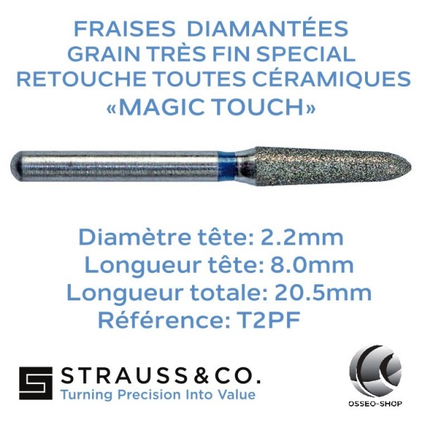Fraise diamantée Conique à bout pointu Magic Touch