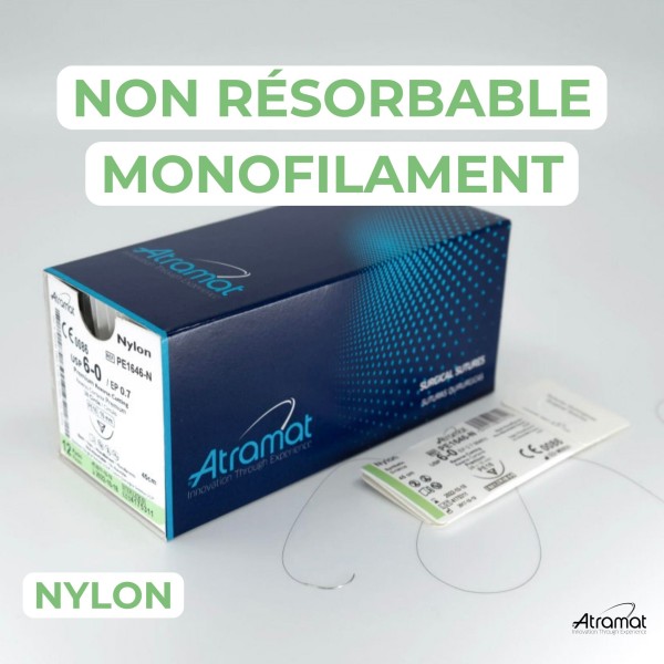 32.90€ les 12 Sutures Nylon - Non Résorbable Monofilament