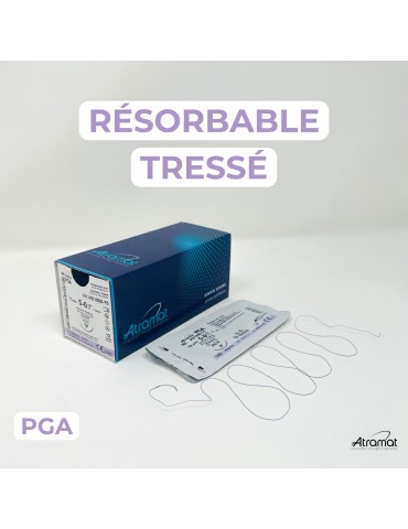 50.90€ - Boîte de 12 Sutures PGA - Résorbable Tressé
