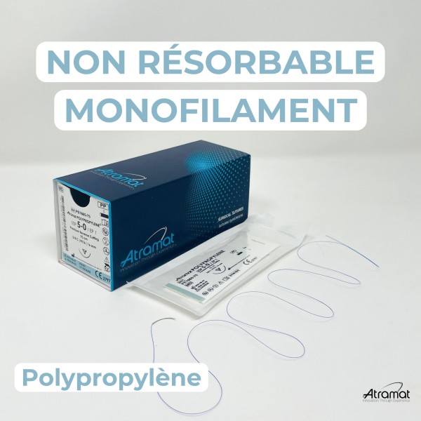 42.90€ les 12 Sutures Polypropylene - Non Résorbable Monofilament
