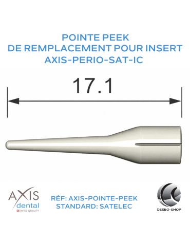 Pointes PEEK pour inserts AXIS-PERIO-SAT-IC