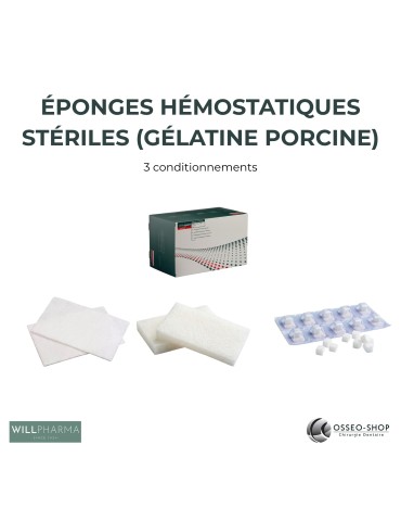 Éponges hémostatiques stériles - Willospon