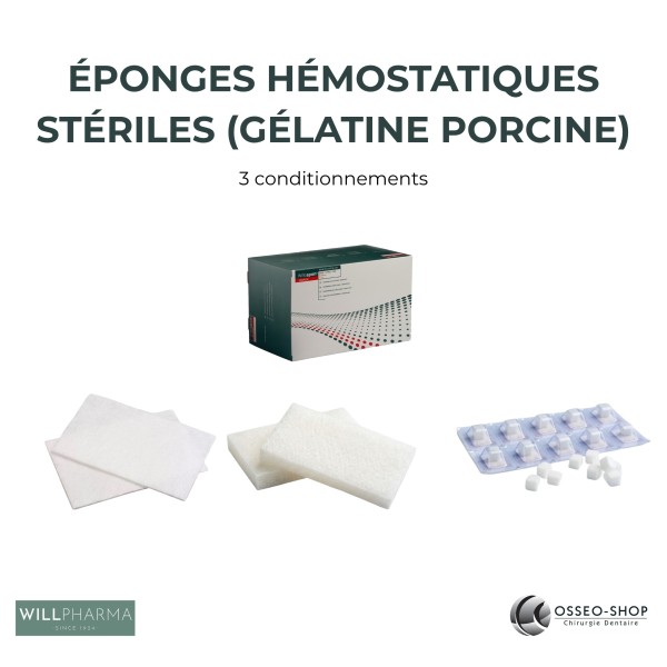 Éponges hémostatiques stériles - Willospon
