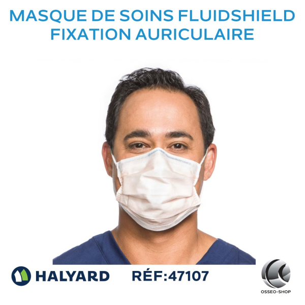 Masque de soins FLUIDSHIELD à fixation auriculaire - boîte de 40 masques
