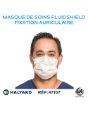 Masque de soins FLUIDSHIELD à fixation auriculaire - boîte de 40 masques