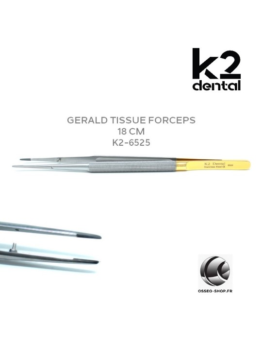 Pince à tissu Gerald 18 cm - K2 Dental