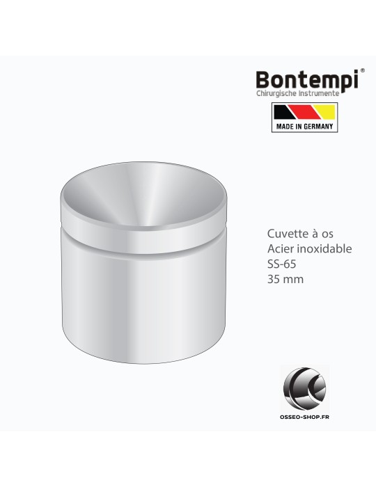 Cuvette à os lestée diamètre 35mm - Bontempi - Made in Germany