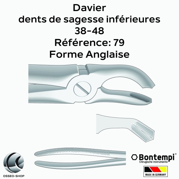 Daviers - Dents de sagesse inférieures - Bontempi