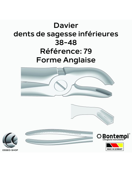 Daviers - Dents de sagesse inférieures - Bontempi