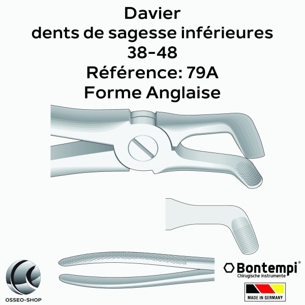 Daviers - Dents de sagesse inférieures - Bontempi