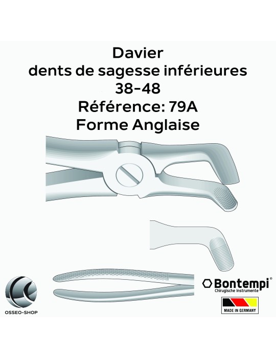 Daviers - Dents de sagesse inférieures - Bontempi