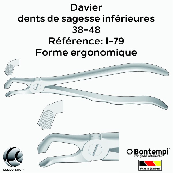 Daviers - Dents de sagesse inférieures - Bontempi