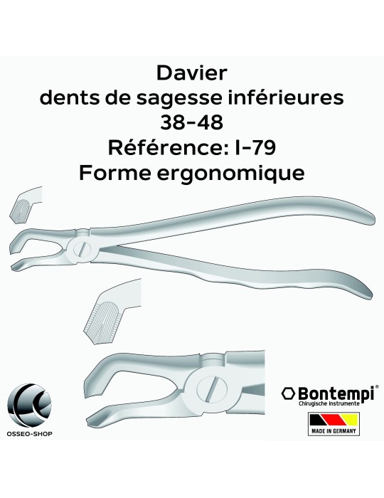 Daviers - Dents de sagesse inférieures - Bontempi