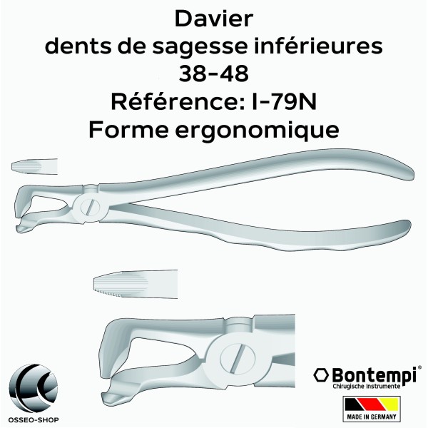 Daviers - Dents de sagesse inférieures - Bontempi