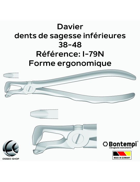 Daviers - Dents de sagesse inférieures - Bontempi