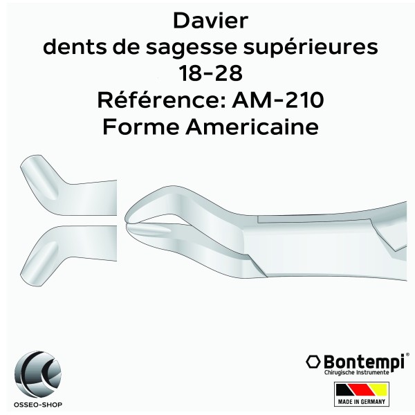 Daviers -Dents de sagesse supérieures - Bontempi