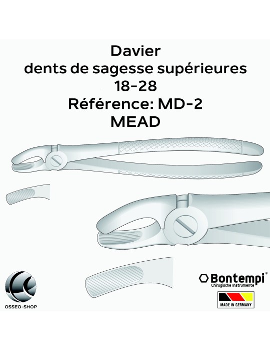 Daviers -Dents de sagesse supérieures - Bontempi