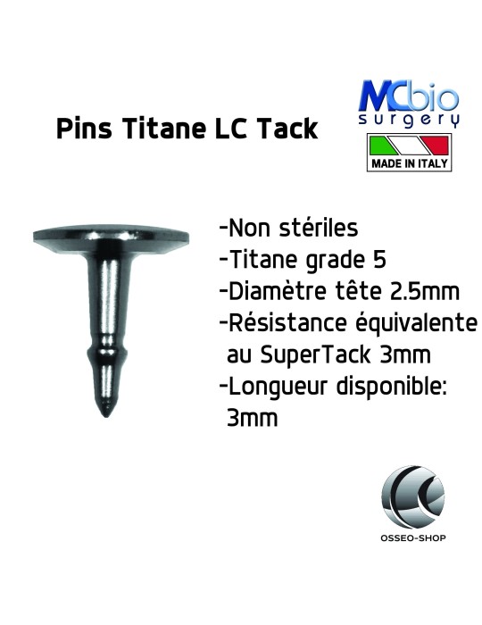 Pins Titane - MC Bio Surgery