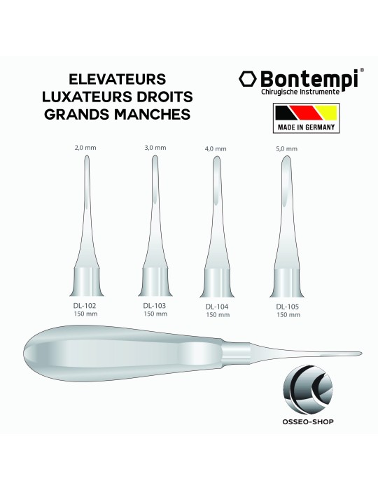 Elévateurs Luxateurs Droits Grands Manches - Bontempi